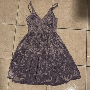 Velvet cross back dress